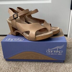Dansko Women's Brown Wedge Sandals